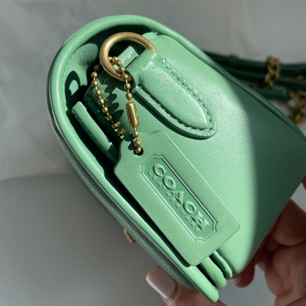 Coach - Quilted Dinky 18 in Washed Green - Picture 3 of 13